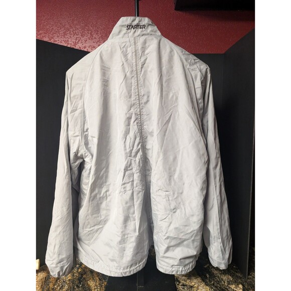 Vintage Starter Jacket Adult XL Grey Long Sleeve Full Zip Up 90s Men’s - Picture 2 of 3